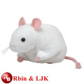 white stuffed mouse plush toy mouse